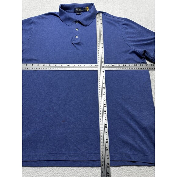 Polo Ralph Lauren Shirt Mens XL Blue Shirt Pony Short Sleeve Classic Fit *SPOT - Picture 6 of 9